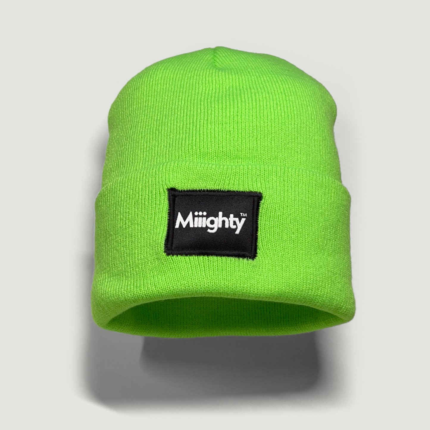 Neon Green Logo Beanie
