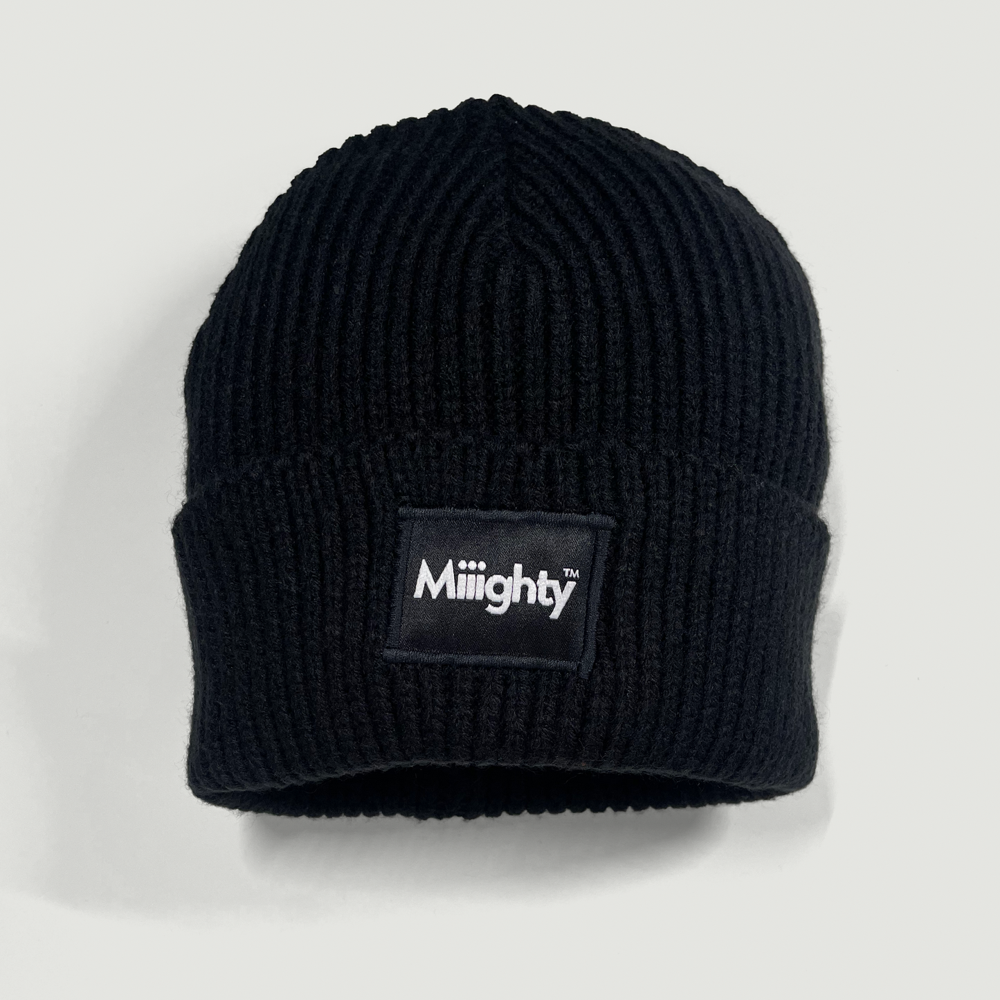 Black Thermal Logo Beanie