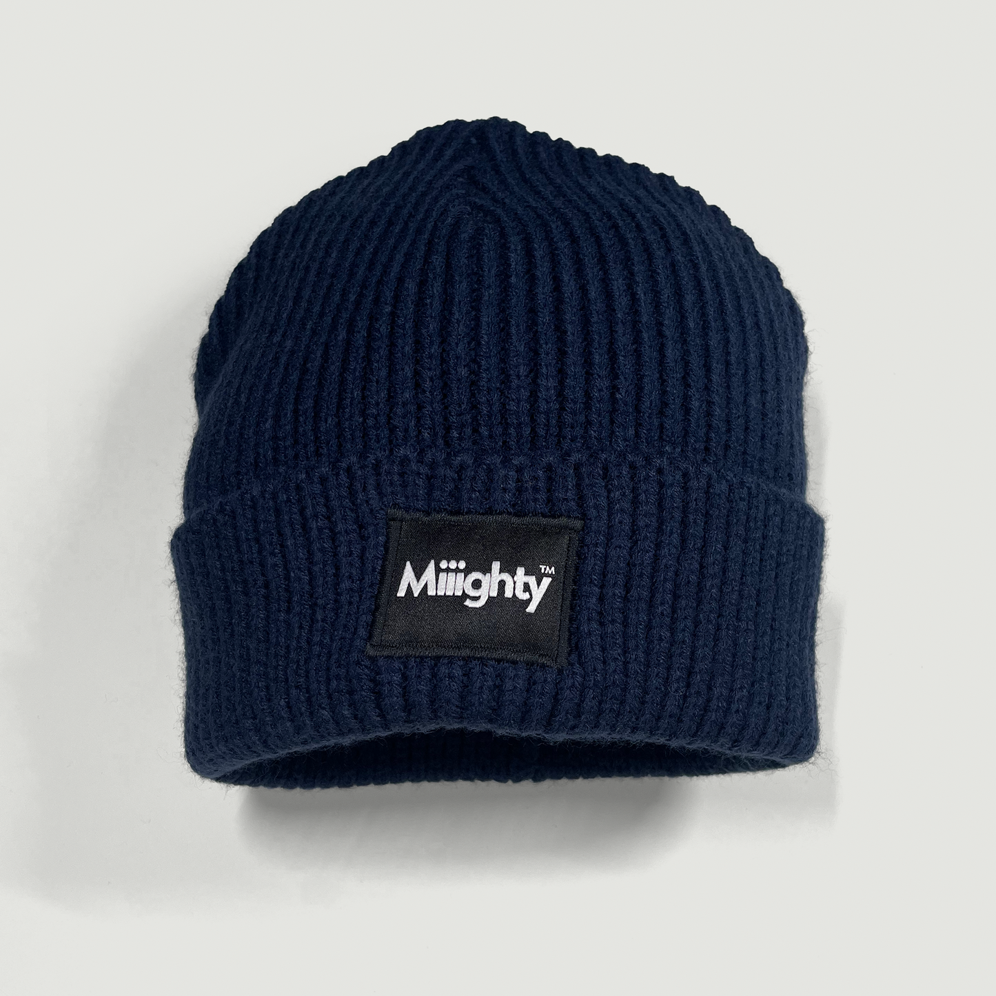 Navy Blue Thermal Logo Beanie