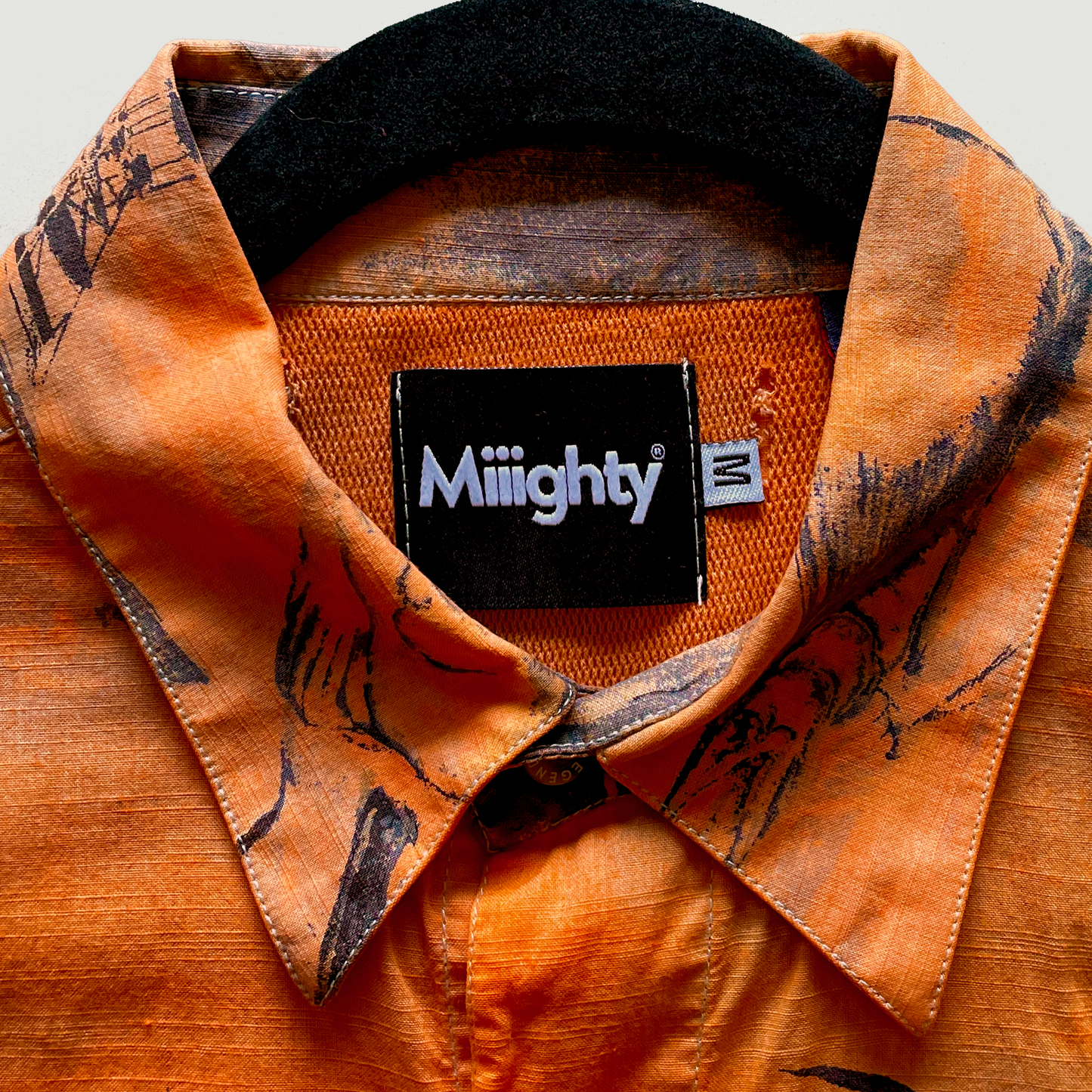 Born-to-Dye Flare Orange Button-down (One of One)